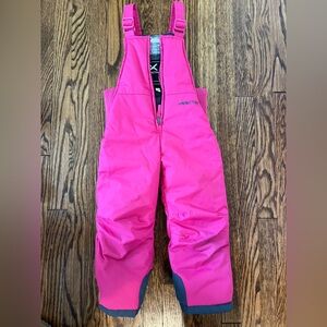 Arctix pink snow pants snow bib 4T